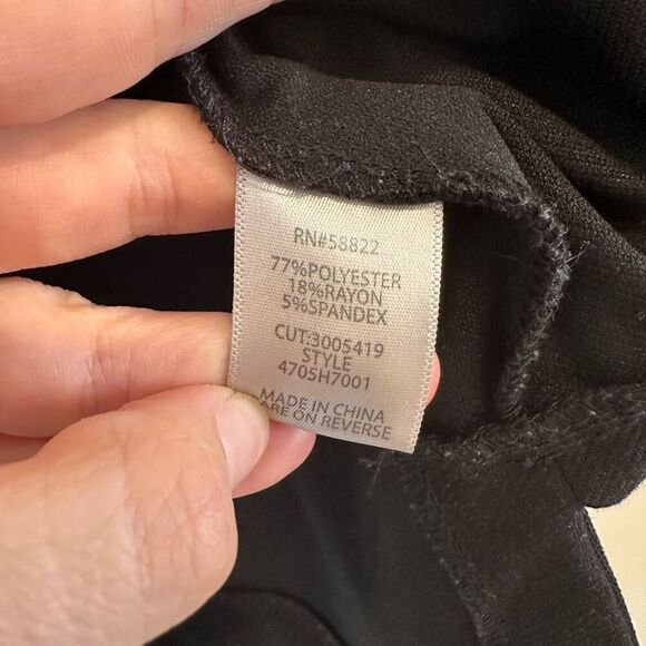 Max Studio London Black Batwing Oversized 3/4 Sleeve Sweatshirt Size Large - Picture 3 of 4